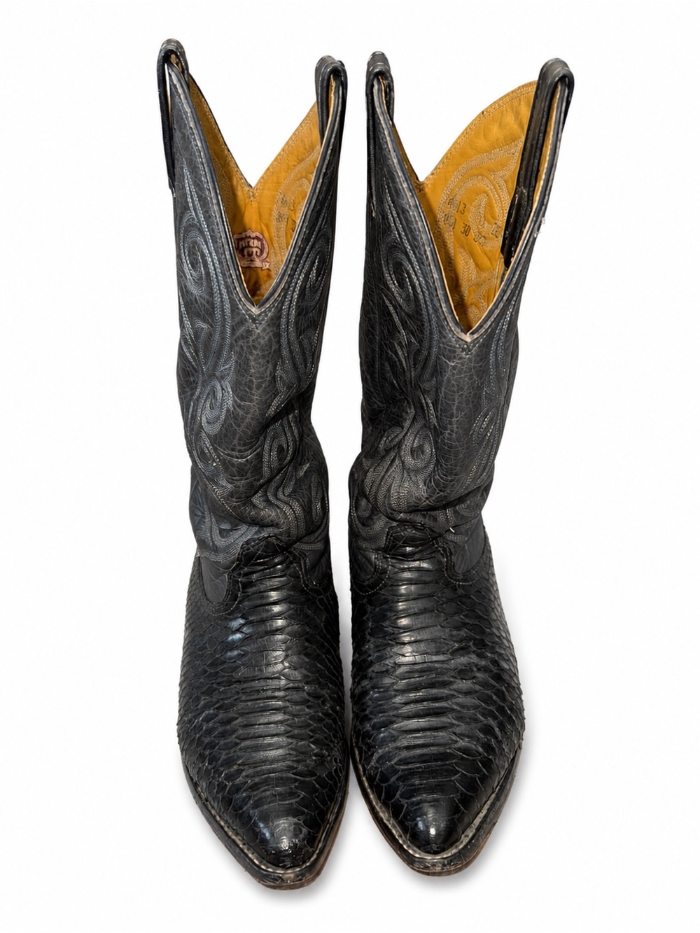 Vintage Nocona Snakeskin Cowboy Boots Men’s 5.5 C Women’s 7 USA